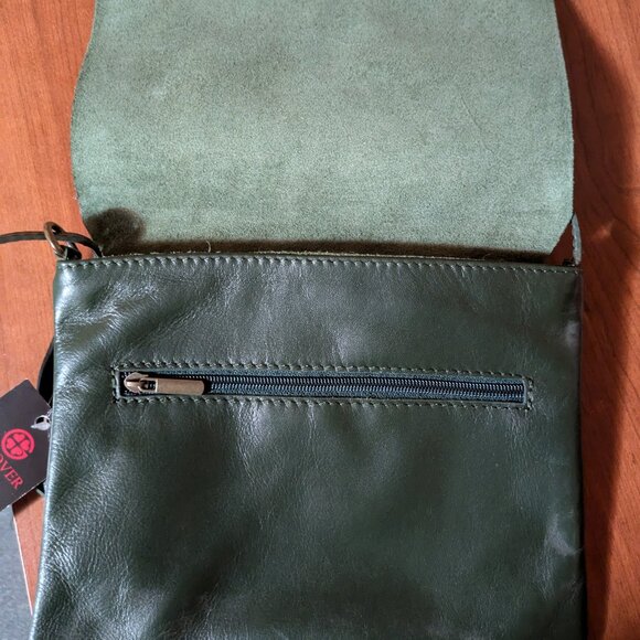 Italian leather cross body purse - Picture 2 of 5